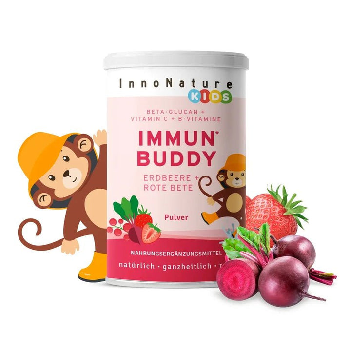 Immun Buddy Pulver Erdbeere + Rote Beete
