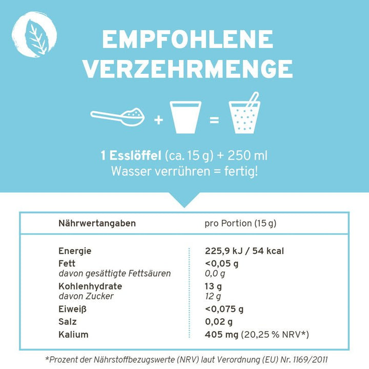Innonature Kokoswasser Pulver - Verzehr