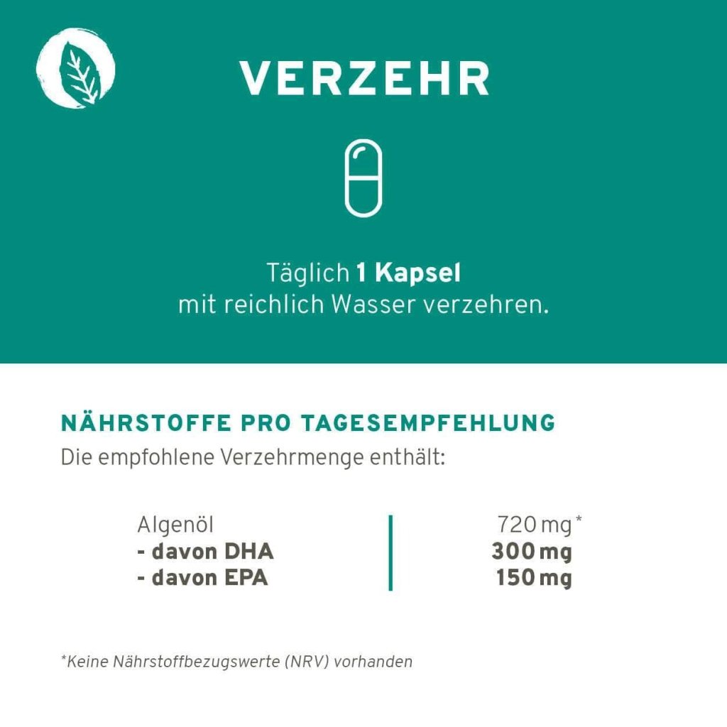 Omega 3 2:1 DHA/EPA 60 Kapseln 50,4 g - Blanda Beauty