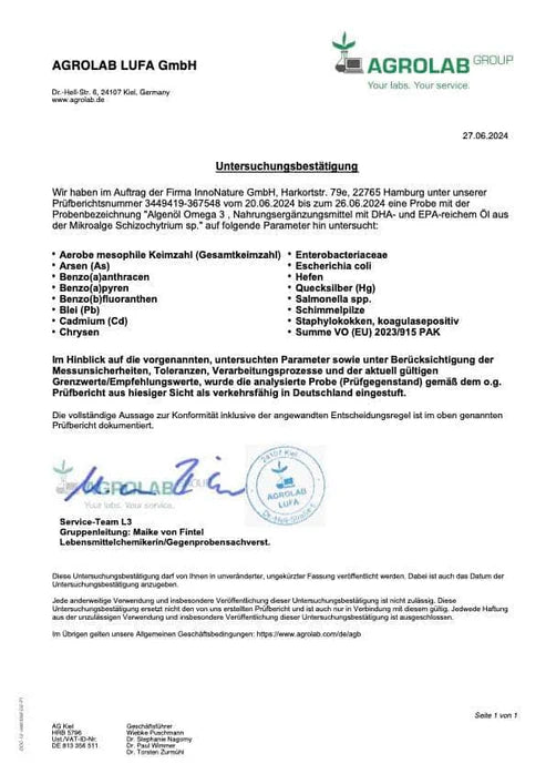 Omega 3 2:1 DHA/EPA 60 Kapseln 50,4 g - Blanda Beauty