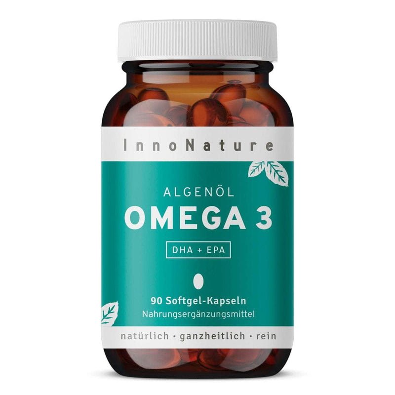 Innonature Omega 3 Softgel Kapseln - Produktbild mit weißem Hintergrund