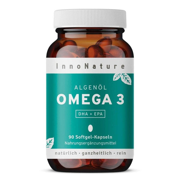 Innonature Omega 3 Softgel Kapseln - Produktbild mit weißem Hintergrund