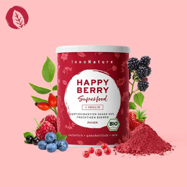 Polvere organica del superalimento Happy Berry - Sfondo