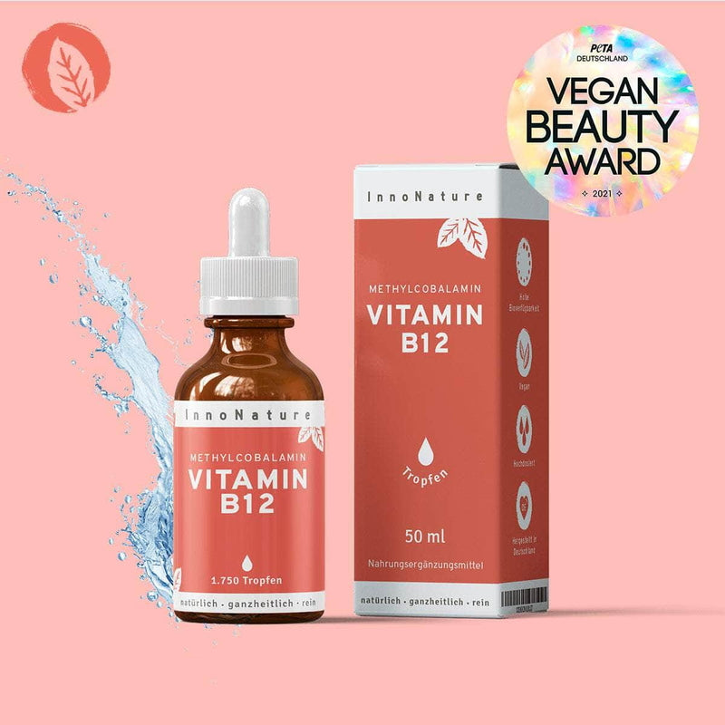 Premio de belleza vegana en gotas de vitamina B12 de Innonature