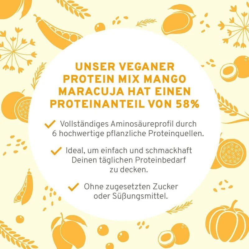 Innonature Veganer Protein Mix Mango Maracuja - Vorteile