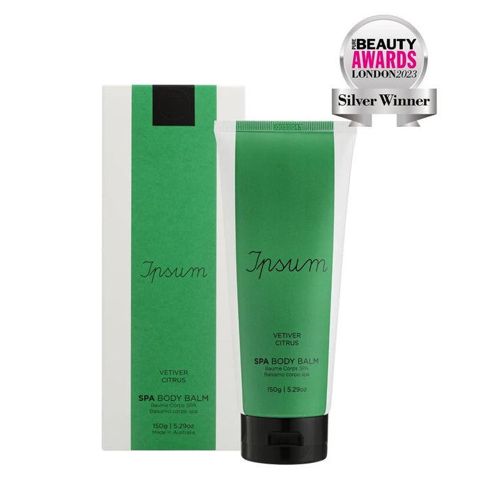 Ipsum Spa Body Balm Vetiver Citrus - Verpackung und Tube