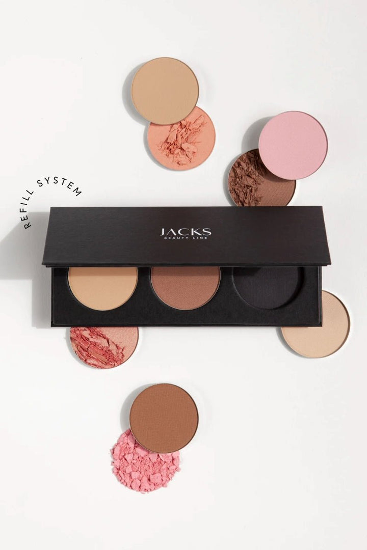 Jacks Beauty Line Bronzer Refill - Recambio de bronceador brillante en paleta
