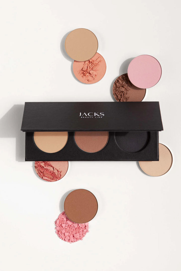 Jacks Beauty Line Powder Palette - Mood mit Puder, Blush und Bronzer