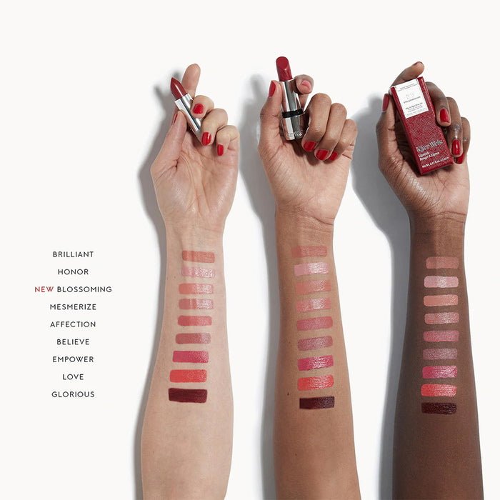 Kjaer Weis lipstick arm swatches