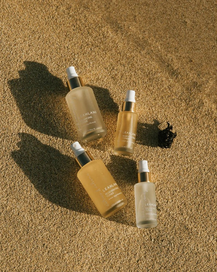 Bohemian Ruby Balancing Toner and Citrine Toner in Sand