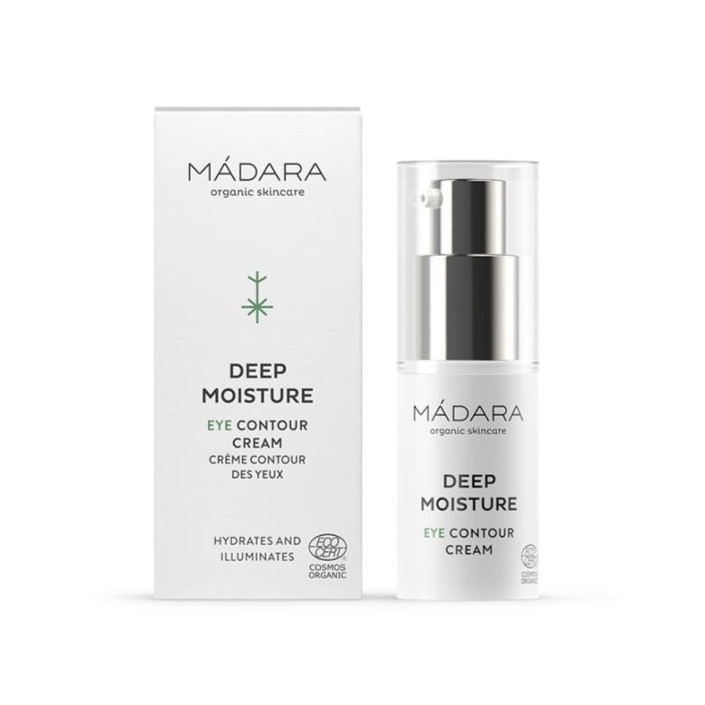 Mádara Deep Moisture Eye Contour Cream - Freisteller mit Verpackung