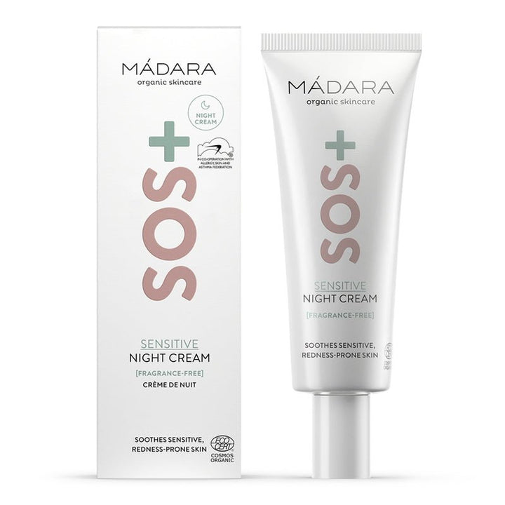 Crema notte SOS+ Sensitive con confezione