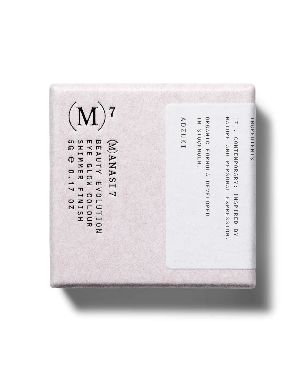 Verpackung von Manasi 7 Eye Glow Colour Adzuki Creme-Lidschatten