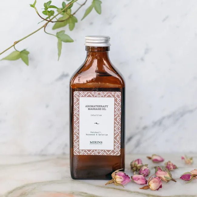 Massage Oil Intuition - Patchouli, Rosewood & Geranium - Mood