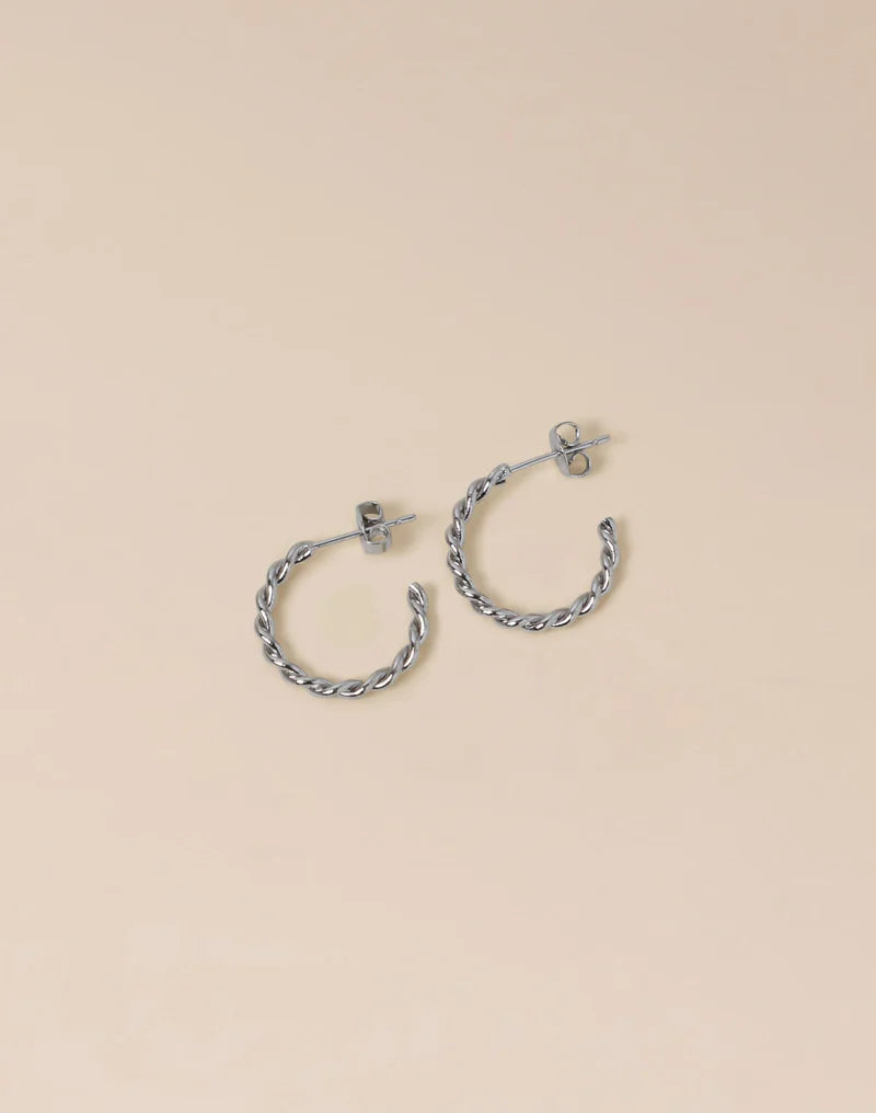 Waekura Earrings Narcisse S in Silber / Palladium