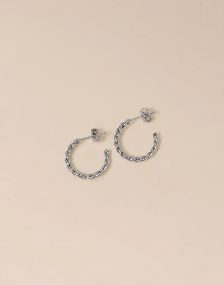 Waekura Earrings Narcisse S in Silber / Palladium