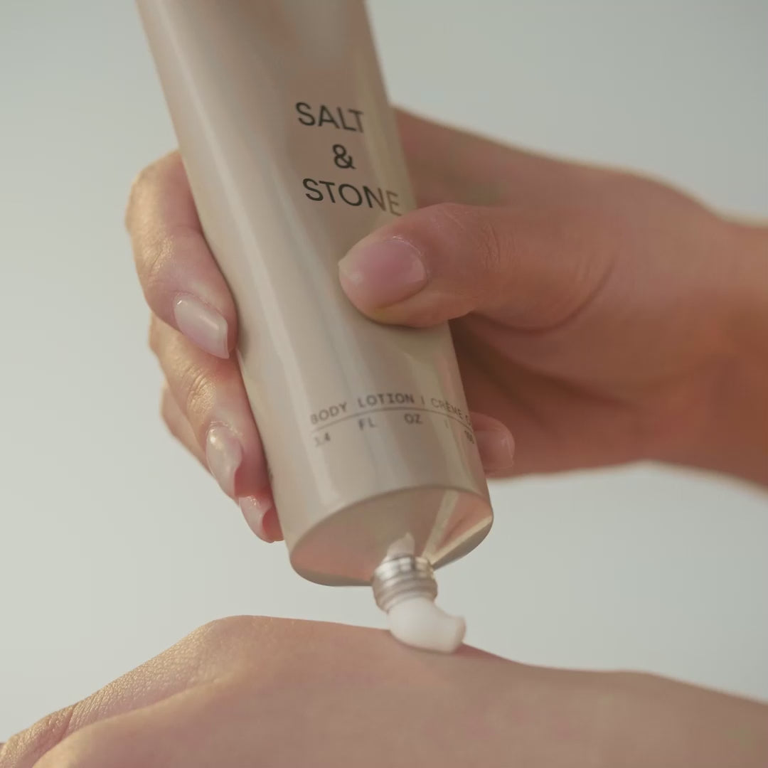Body Lotion Salt and Stone Anwendung