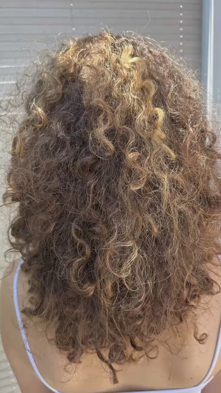 Bambus Haar Handtuch für Plopping, Microplopping und weniger Frizz