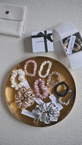 Seiden-Scrunchie XS - schöne Farben