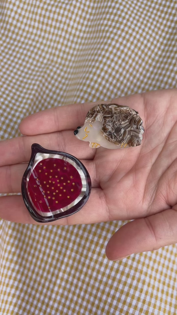 Hedgehog Mini Hair Claw mit Acetat-Zähnen - wie anwenden