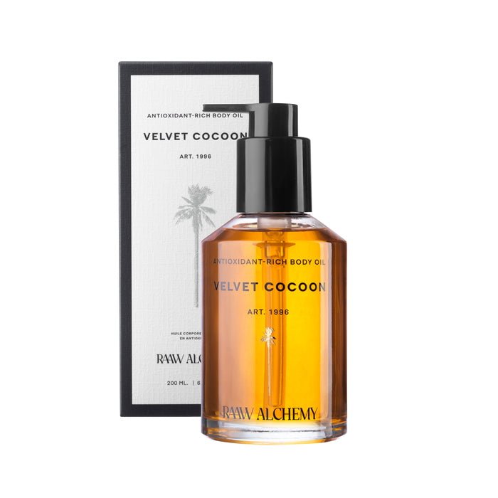 Aceite corporal Velvet Cocoon con embalaje