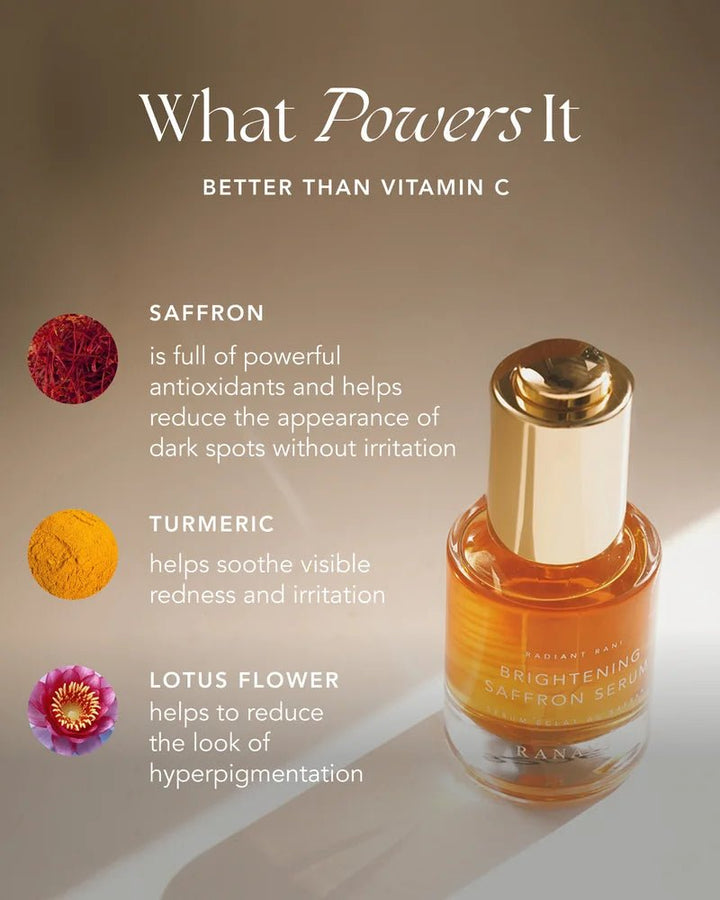 Brightening Saffron Serum - what powers it