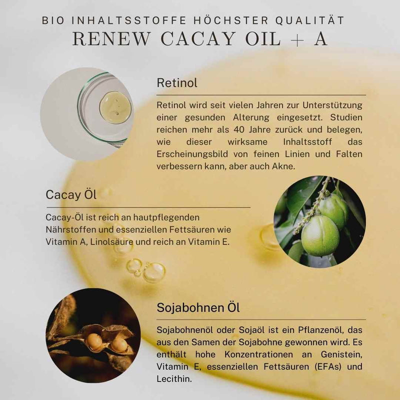 Cacay Oil + A organic ingredients