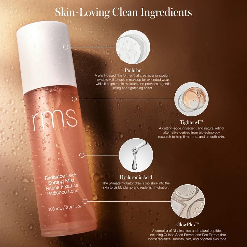RMS Beauty Radiance Lock Setting Mist - Wirkstoffe