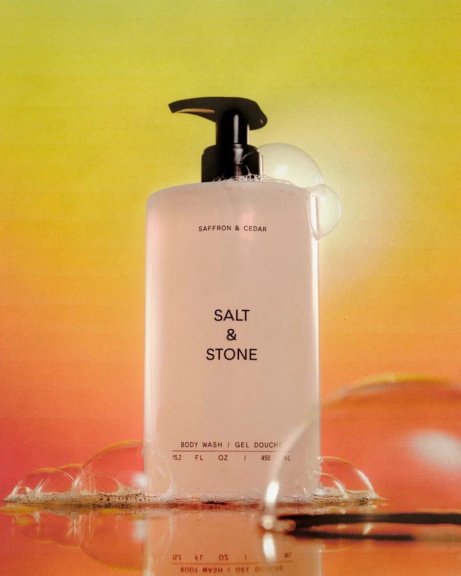 Salt & Stone Body Wash Saffron & Cedar Mood