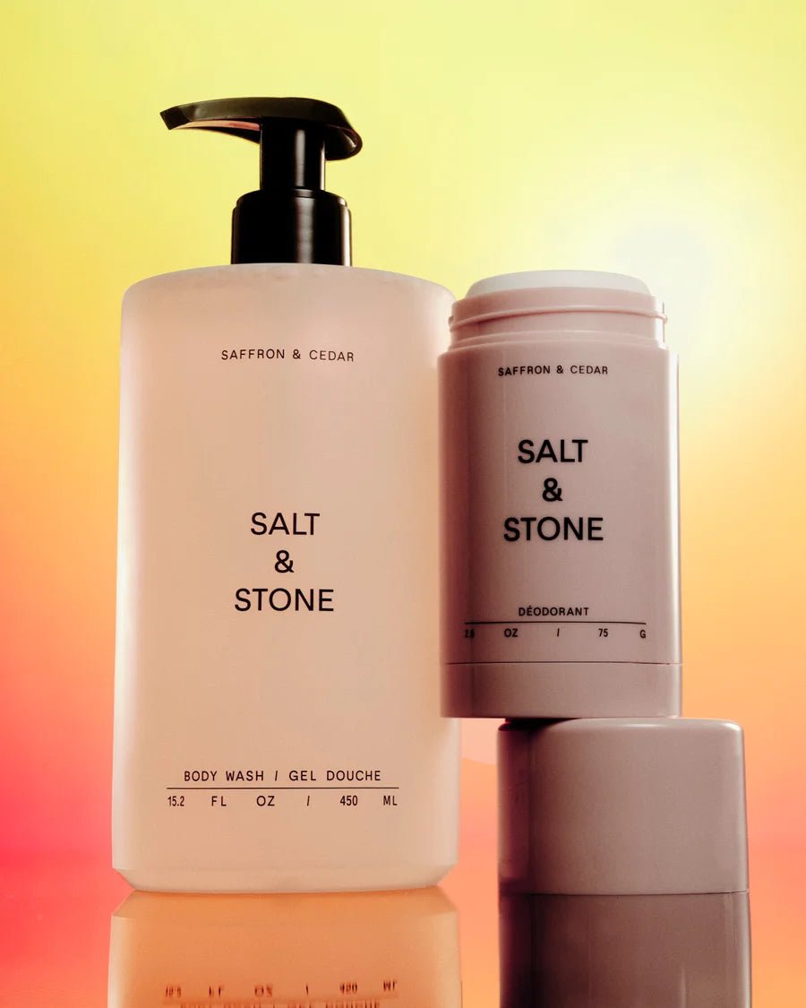 Antioxidant Body Wash Saffron & Cedar und Deo