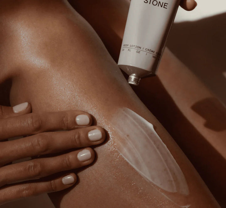 Body Lotion on skin