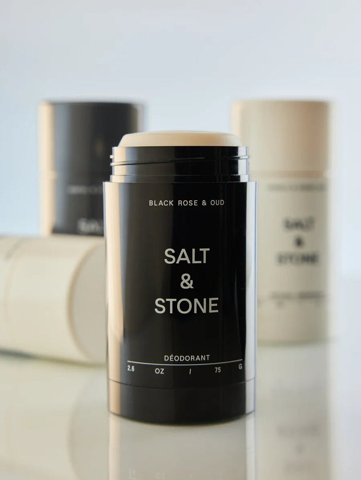 Salt & Stone Natural Deodorant Extra Strength Black Rose & Oud Still Life