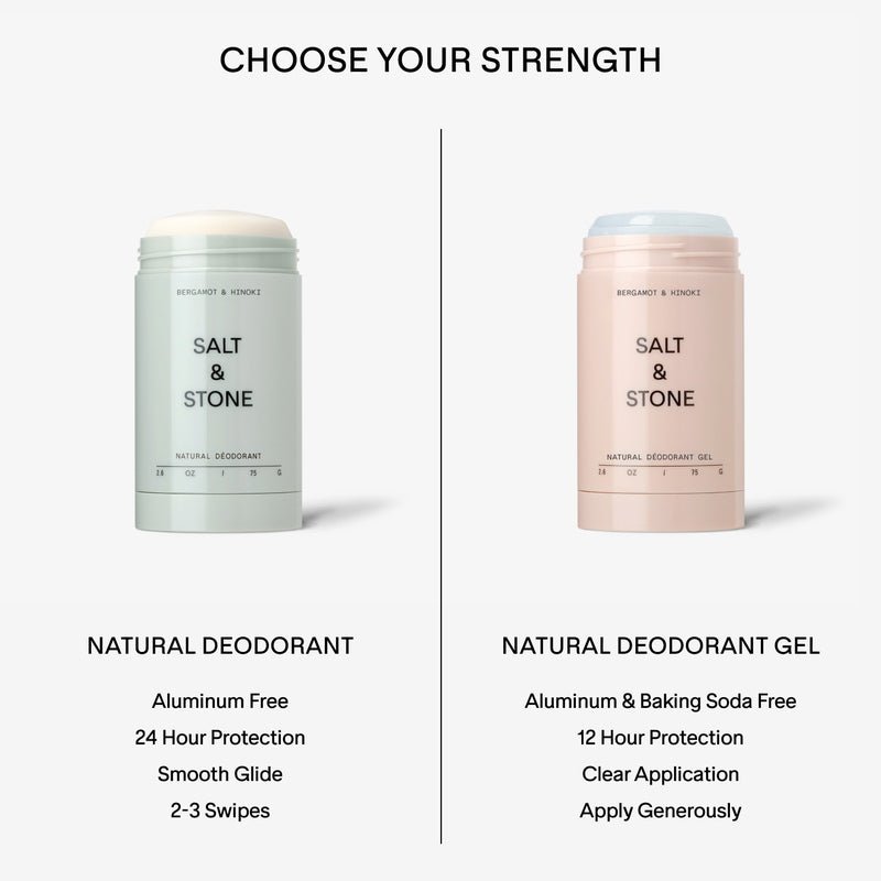 Salt & Stone Natural Deodorant Extra Strength Black Rose & Oud or Gel?