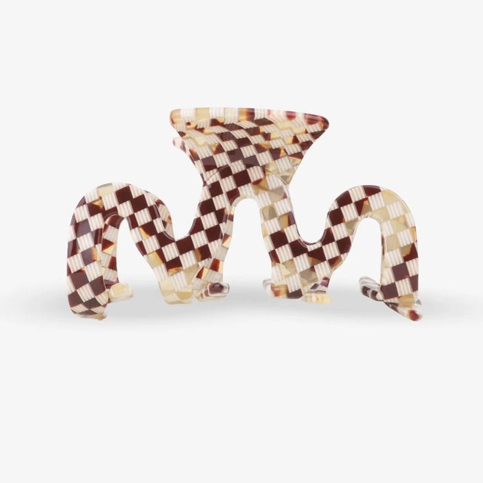Grand Wave Karo Haarklammer Medium 1 von 2