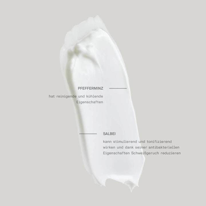 Textura de bálsamo para pies refrescante