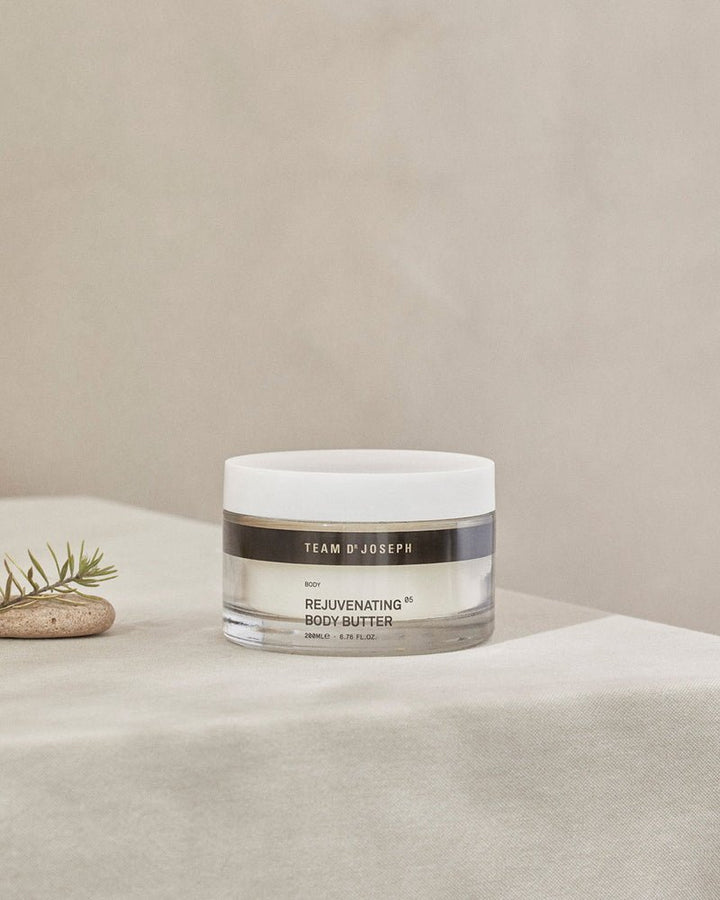 Team Dr. Joseph Rejuvenating Body Butter - Mood gray background