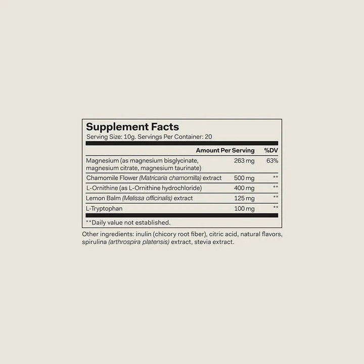 The Nue Co. Magnesium Gut Barrier+ - Ingredients