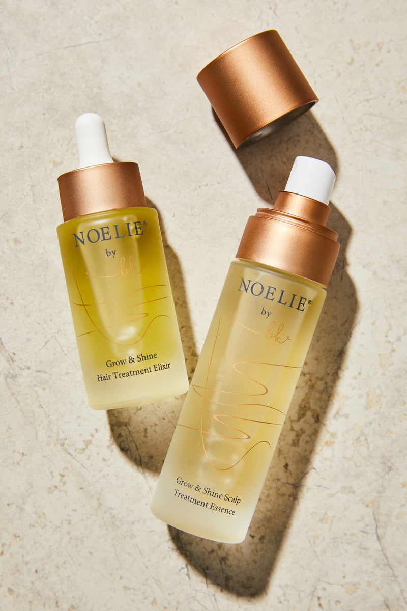 Noelie Grow & Shine Scalp Treatment Essence and Grow & Shine Elixir