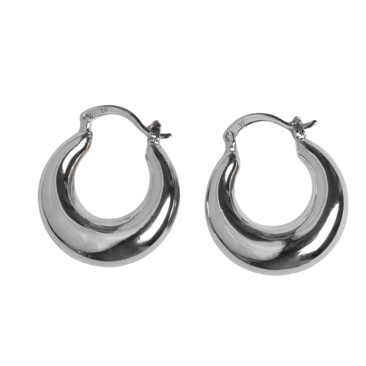 Milo Earrings Palladium - Blanda Beauty
