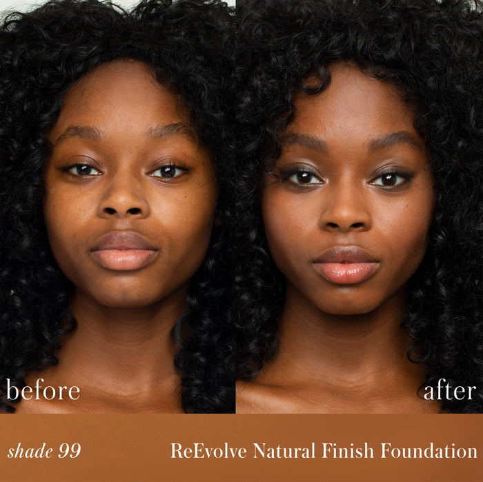 ReEvolve Natural Finish Liquid Foundation 99 before after
