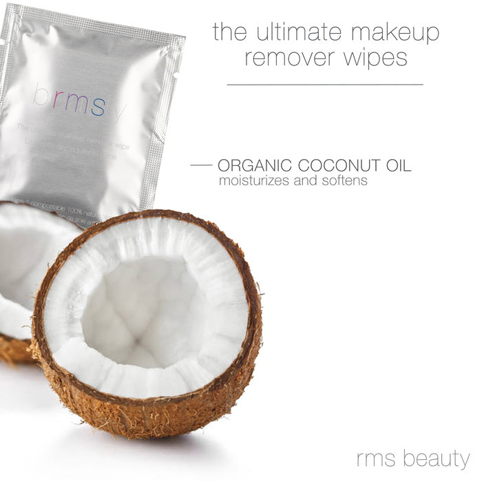 RMS Beauty Ultimate Make-up Remover Wipes 20 Stück with Coconut Oil