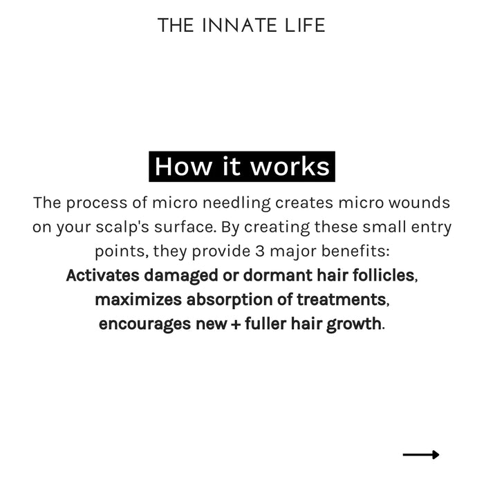 The Innate Life Derma Roller How it works