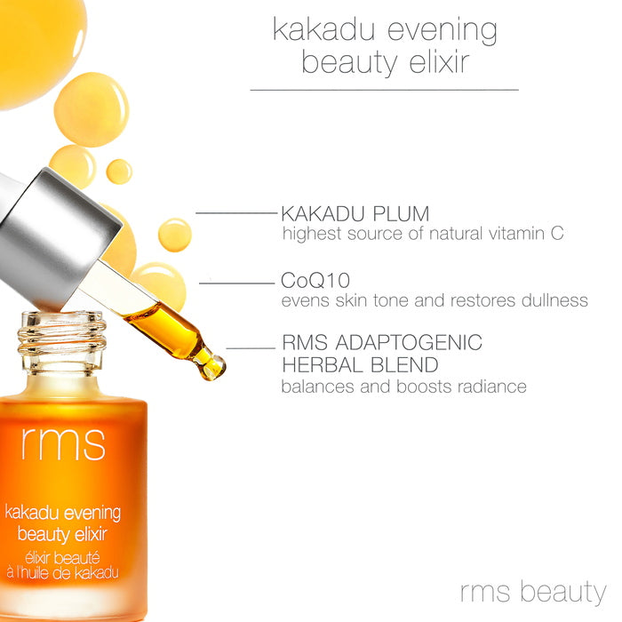 RMS Beauty Skin Beauty Duo Ingredients Kakadu Evening Elixir