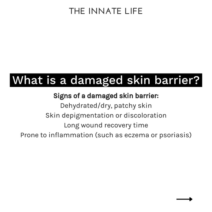 The Innate Life Aceite corporal de neroli: signos de barrera cutánea dañada