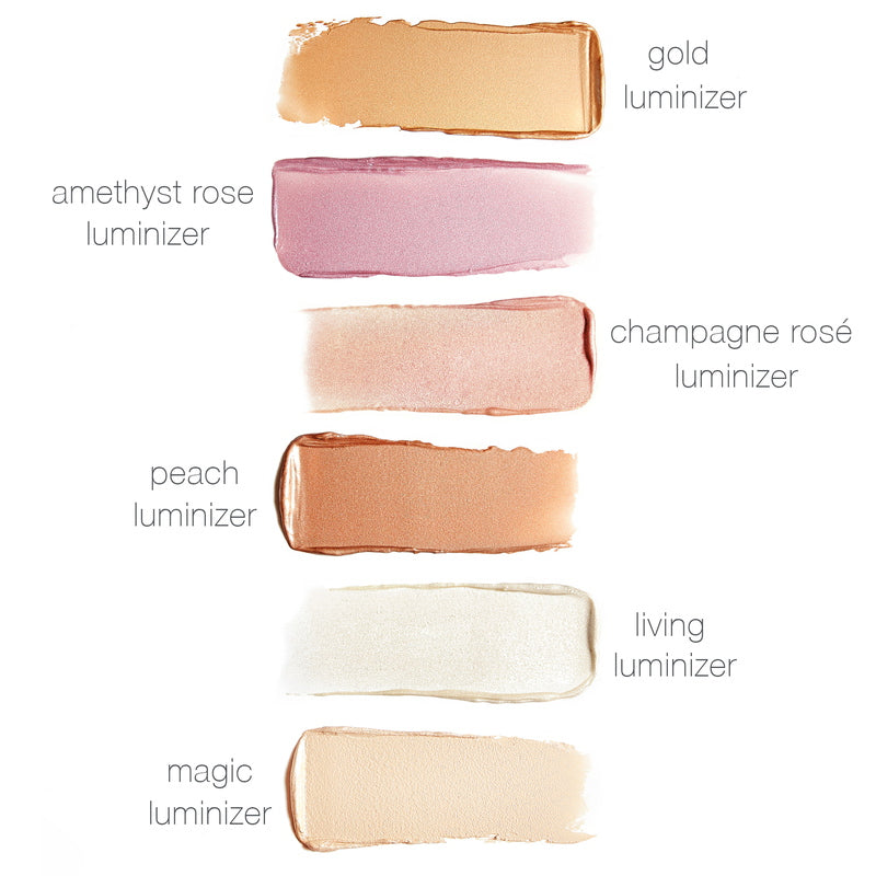 RMS Beauty Peach Luminizer All Swatches with Names