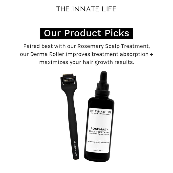The Innate Life Tratamiento del cuero cabelludo con Derma Roller y Romero