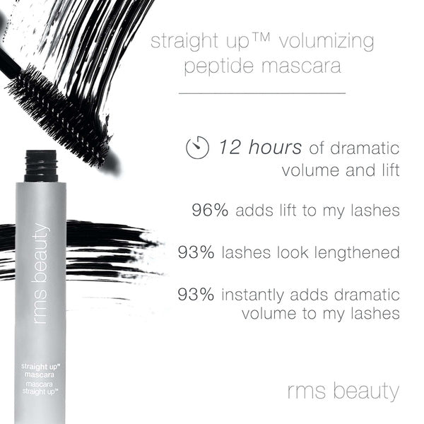 RMS Beauty Straight Up Volumizing Peptide Mascara - what it does