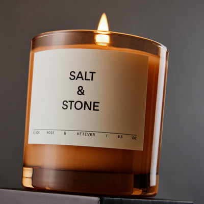 Salt and Stone Black Rose & Vetiver Candle Mood