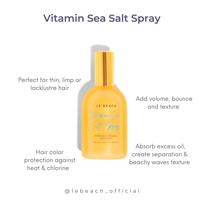 Le Beach Spray de sal marina con vitaminas - Beneficios