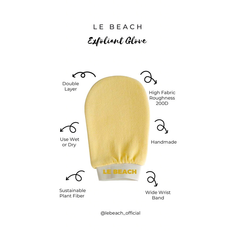 Le Beach Características del guante exfoliante